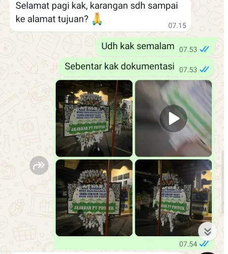 Pengiriman Papan Bunga Selamat Cempeh Lelea