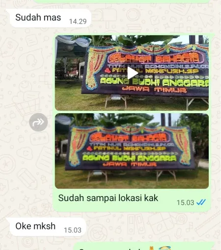 Pengiriman Papan Bunga Cempeh Lelea